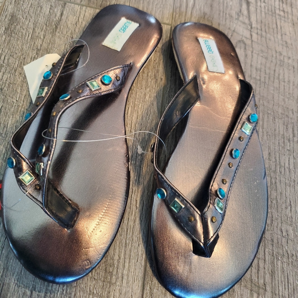 Sweet 554 silver gem sandals